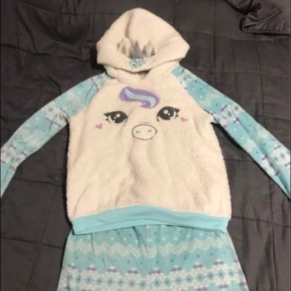 Girls unicorn pajama set